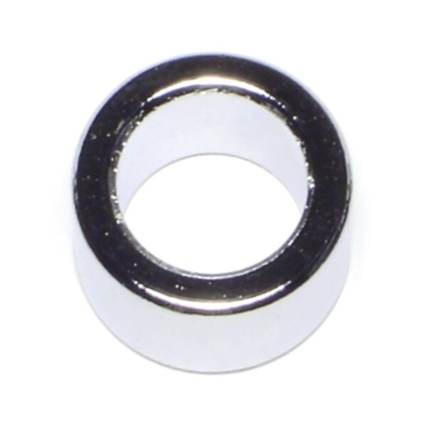 Midwest Fastener Round Spacer, Chrome Steel, 1/2 in Overall Lg, 1/2 in Inside Dia, 5 PK 74272 - main